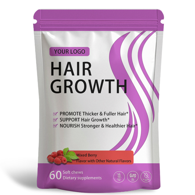 Biotin Hair Growth Chews Gummies Supplements
