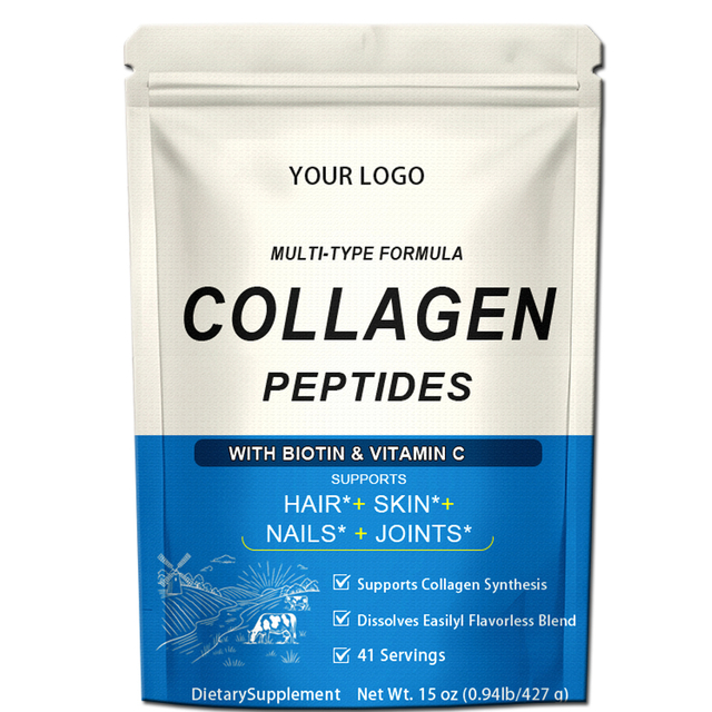 Collagen Peptides Powder | Types I, II, III, V & X